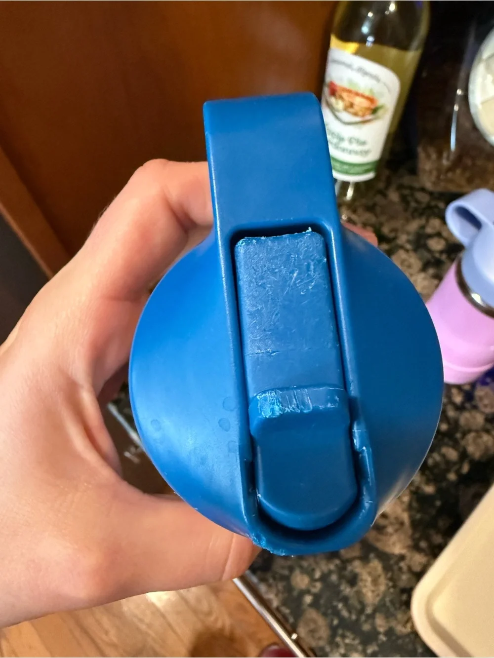 Hydro Flask Kids Insulated Bottle in Bright Blue with Dark Blue Grip